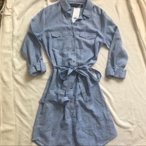 NWT Light Blue Chambray Shirt Dress